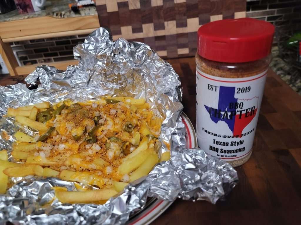 Texas BBQ Chapter loaded cheese fries